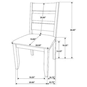 Alston Wood Dining Side Chair Knotty Nutmeg (Set of 2) - 106382