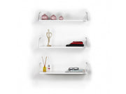 Altai Triple Shelf in Walnut-Chrome - 760-ALT-MT190201