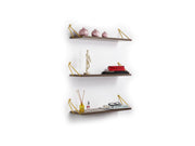 Altai Triple Shelf in Walnut-Chrome - 760-ALT-MT190201