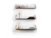 Altai Triple Shelf in Walnut-Yellow - 760-ALT-MT190202