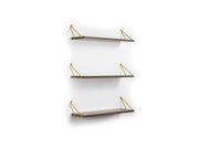 Altai Triple Shelf in Walnut-Yellow - 760-ALT-MT190202