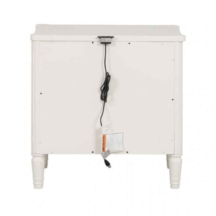 Altamira White Nightstand - FM79012WH-N