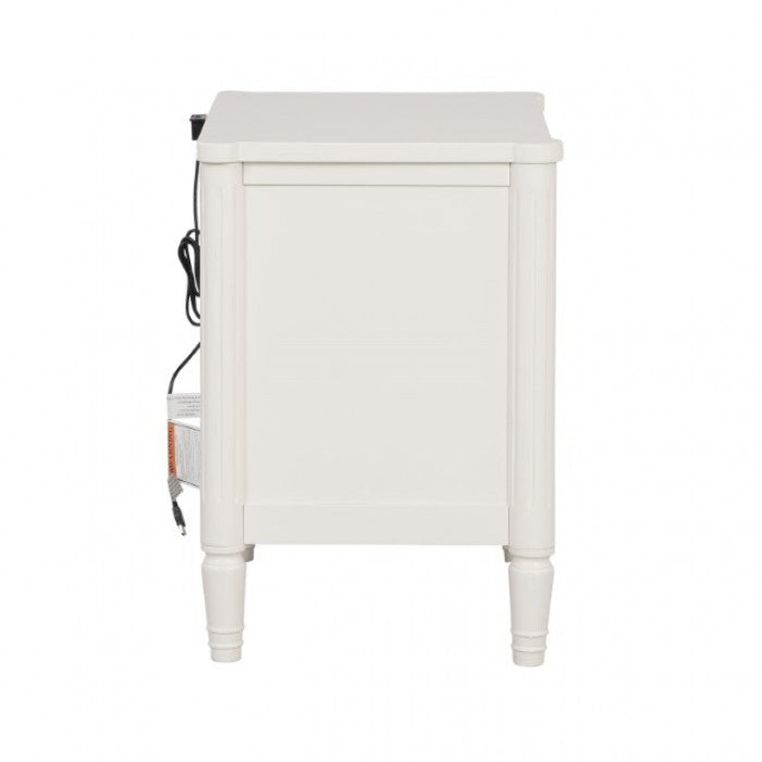 Altamira White Nightstand - FM79012WH-N