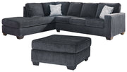 Altari Slate 2-Piece Sectional with Ottoman from Ashley - Luna Furniture