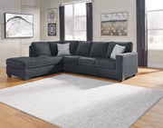 Altari Slate 2-Piece Sectional with Ottoman from Ashley - Luna Furniture