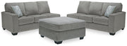 Altari Alloy 2-Piece Sectional with Ottoman - 87214U3