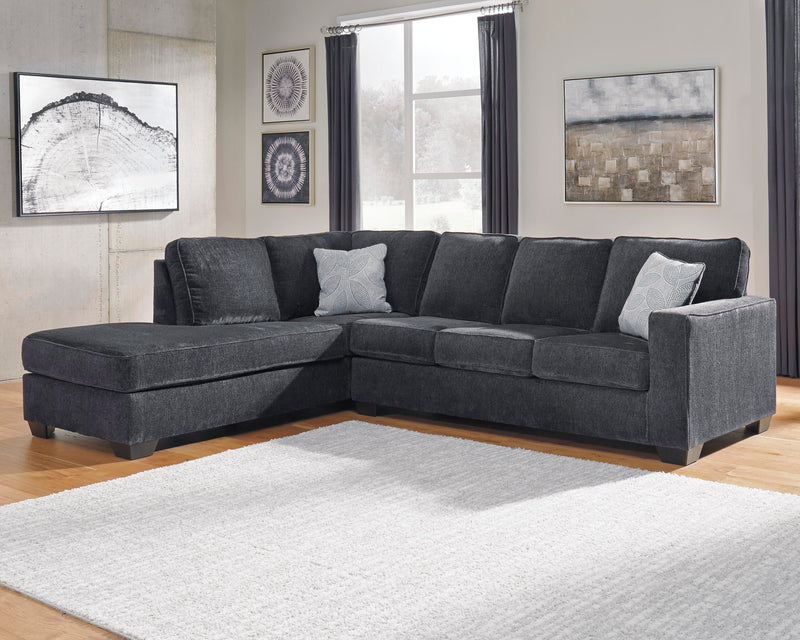 Altari Slate 2-Piece Sectional with Chaise and Ottoman - 87213U11