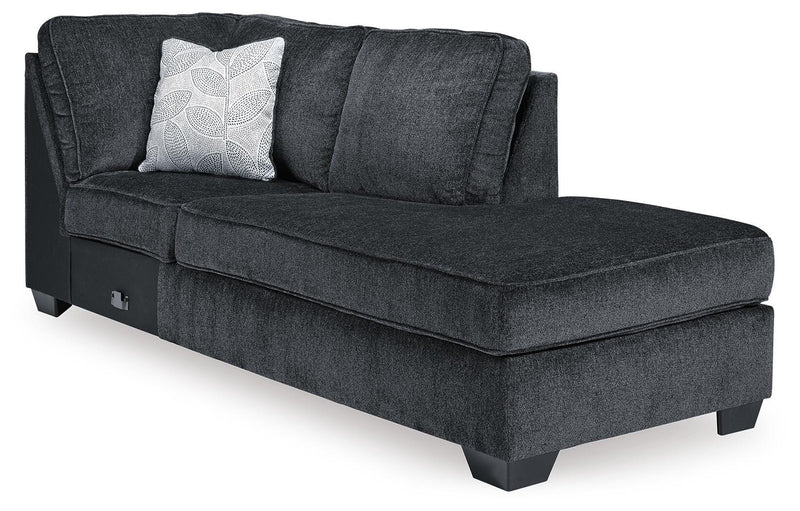 Altari Slate 2-Piece Sleeper Sectional and Ottoman - 87213U15