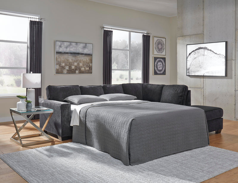 Altari Slate 2-Piece Sleeper Sectional and Ottoman - 87213U15