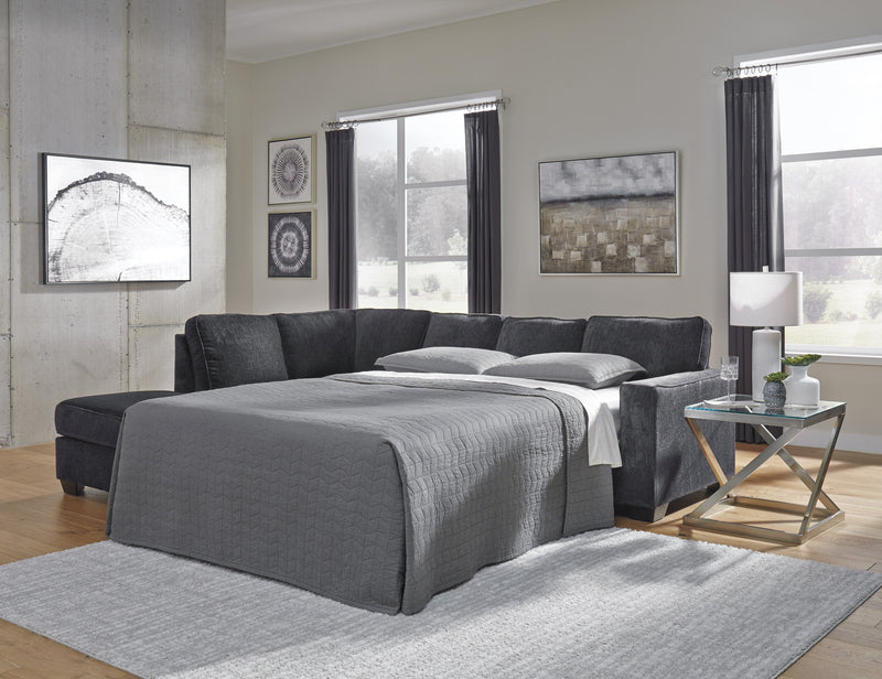 Altari Slate LAF Full Sleeper Sectional - Gate FurnitureSleeper Sectional
