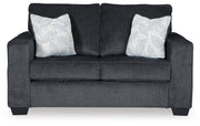 Altari Slate Queen Sofa Sleeper, Loveseat, Chair and Oversized Ottoman - 87213U12