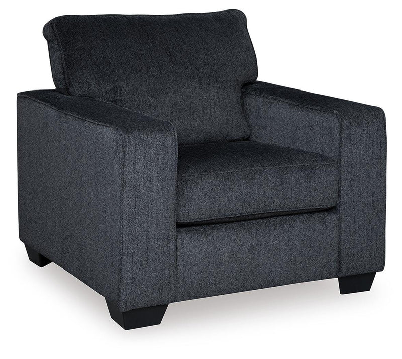 Altari Slate Queen Sofa Sleeper, Loveseat, Chair and Oversized Ottoman - 87213U12