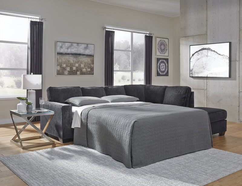 Altari Slate RAF Full Sleeper Sectional - Gate FurnitureSectional