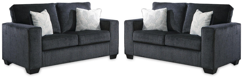 Altari Slate Set of 2 Loveseats - 87213U14