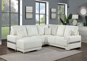Althea White Sectional - CM6410WH-SECT