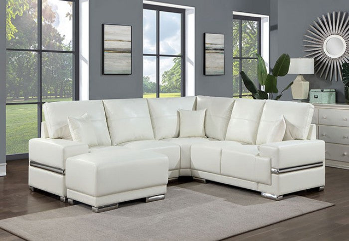 Althea White Sectional - CM6410WH-SECT