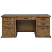 Altidore 68-inch 7-drawer Executive Home Office Desk Distressed Brown - 800795
