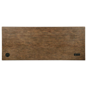 Altidore 68-inch 7-drawer Executive Home Office Desk Distressed Brown - 800795