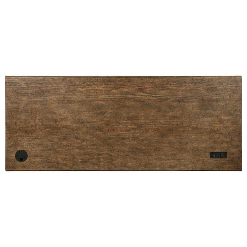 Altidore 68-inch 7-drawer Executive Home Office Desk Distressed Brown - 800795
