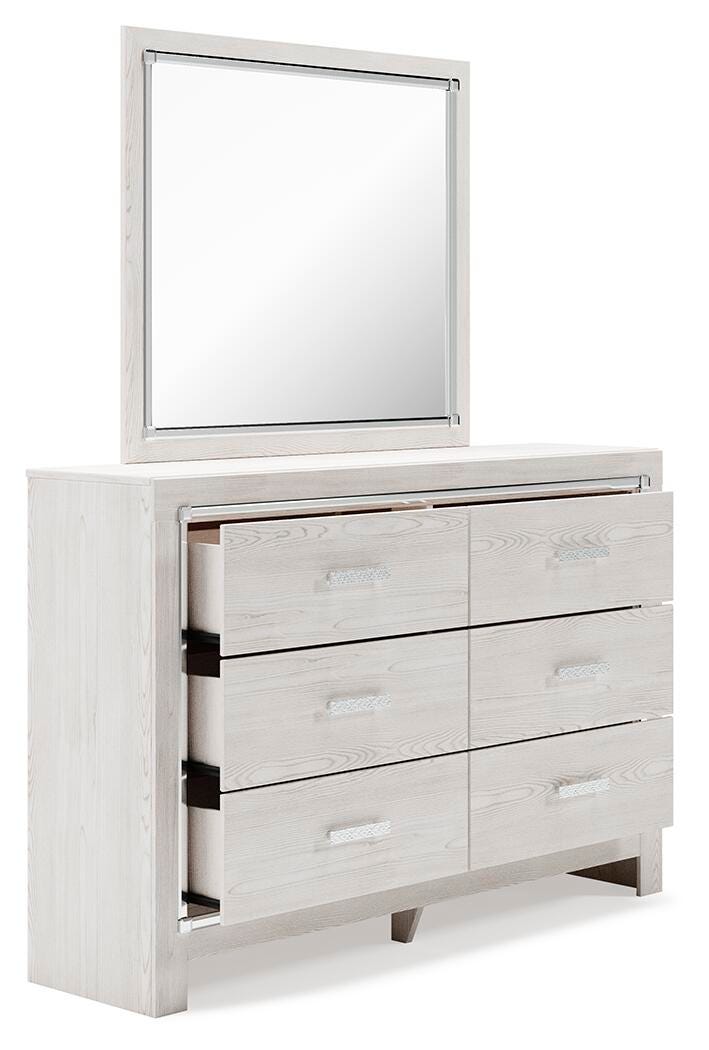 Altyra King Platform Storage Bed, Dresser, Mirror, Chest and 2 Nightstands - B2640B79