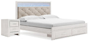 Altyra King Storage Panel Bed and Nightstand - B2640B80