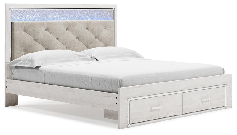 Altyra King Storage Panel Bed and Nightstand - B2640B80