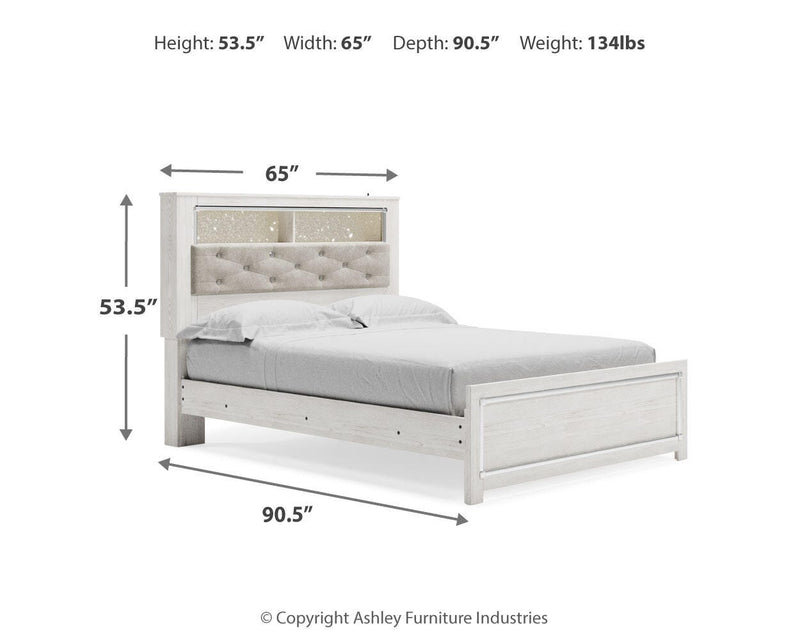 Altyra Queen Bookcase Bed, Dresser, Chest and Nightstand - B2640B77