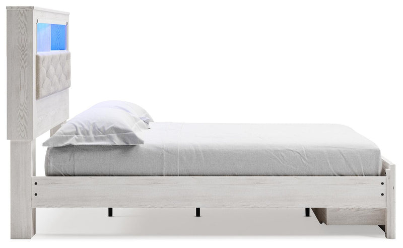 Altyra Queen Bookcase Storage Bed, Chest and 2 Nightstands - B2640B82