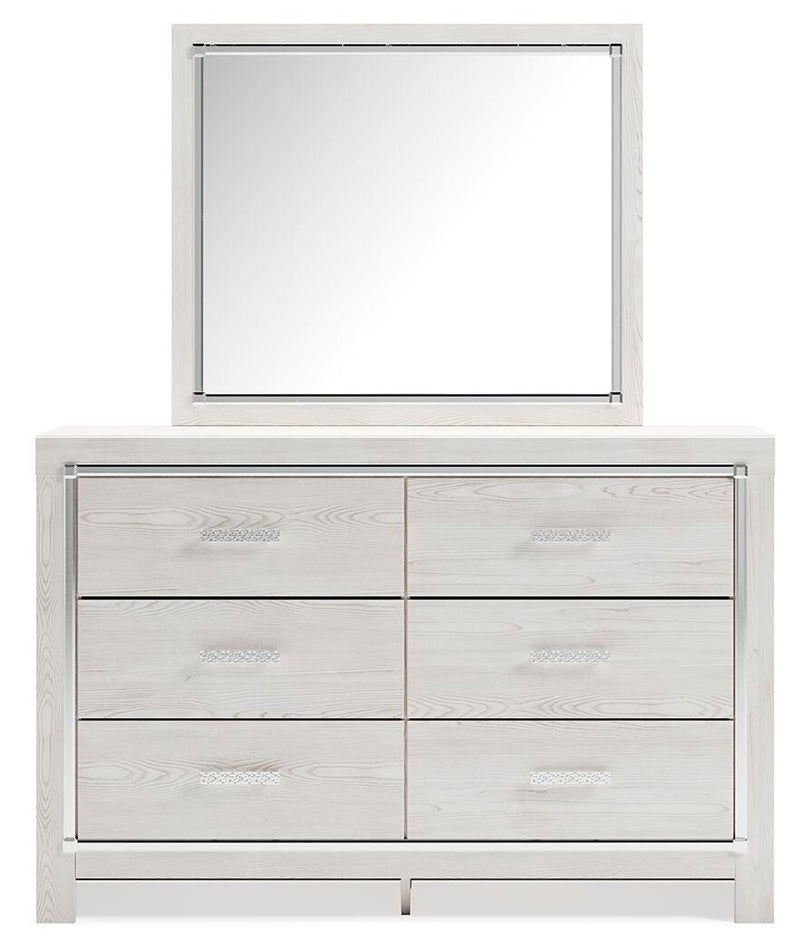 Altyra Queen Panel Storage Bed, Dresser, Mirror and 2 Nightstands - B2640B75