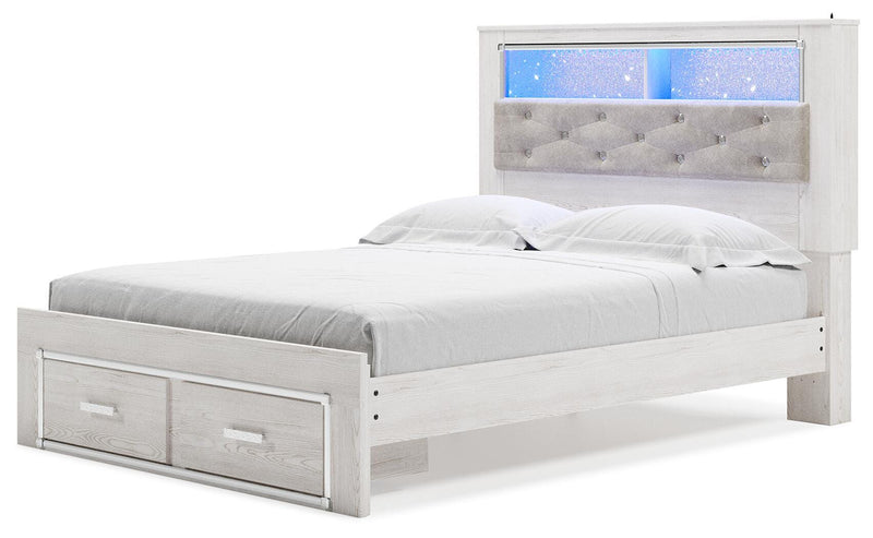Altyra Queen Panel Storage Bed, Dresser, Mirror and 2 Nightstands - B2640B75