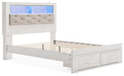 Altyra Queen Panel Storage Bed, Dresser, Mirror and 2 Nightstands - B2640B75
