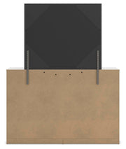 Altyra Queen Upholstered Panel Bed, Dresser and Mirror - B2640B15
