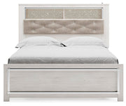 Altyra Queen Upholstered Panel Bed, Dresser and Mirror - B2640B25