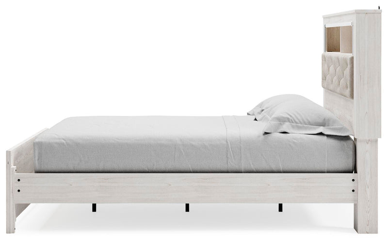 Altyra Queen Upholstered Panel Bed, Dresser and Mirror - B2640B25