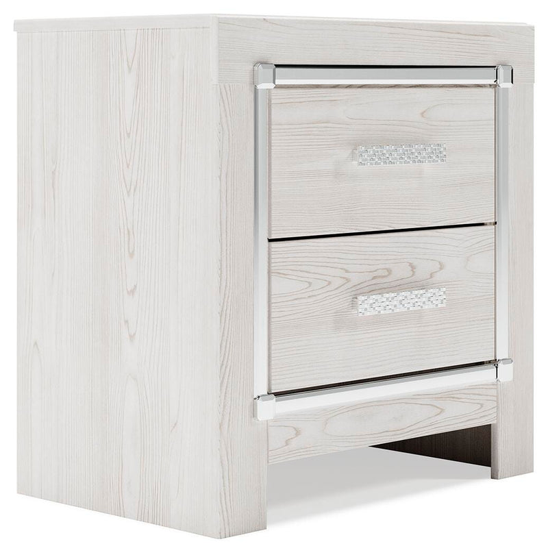 Altyra Twin Upholstered Panel Bed and 2 Nightstands - B2640B74