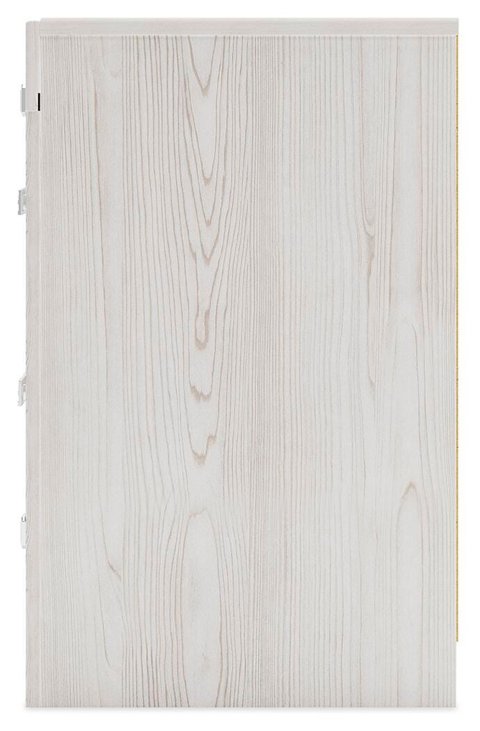 Altyra Twin Upholstered Panel Bed and 2 Nightstands - B2640B74