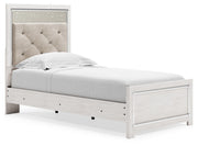 Altyra Twin Upholstered Panel Bed and 2 Nightstands - B2640B74