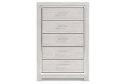 Altyra White Chest of Drawers - Gate FurnitureChest