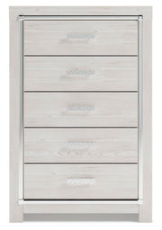 Altyra White King Panel Bed, Chest and 2 Nightstands - B2640B61