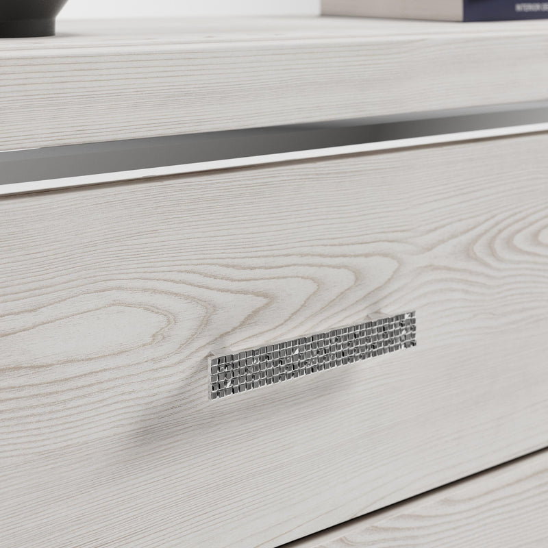 Altyra White King Panel Bed, Chest and 2 Nightstands - B2640B61