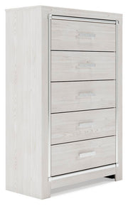 Altyra White King Panel Bed, Chest and 2 Nightstands - B2640B61