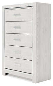 Altyra White King Panel Bed, Chest and 2 Nightstands - B2640B61