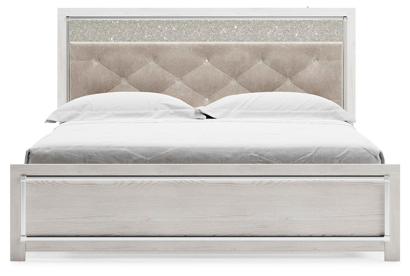 Altyra White King Panel Bed, Chest and 2 Nightstands - B2640B61