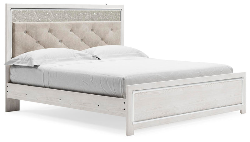 Altyra White King Panel Bed, Chest and 2 Nightstands - B2640B61