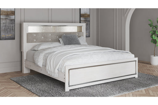 Altyra White King Panel Bookcase Bed - Gate FurnitureKing Bed