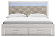 Altyra White King Storage Bed, Chest and 2 Nightstands - B2640B67