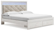 Altyra White King Storage Bed, Chest and 2 Nightstands - B2640B67