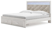 Altyra White King Storage Bed, Chest and 2 Nightstands - B2640B67