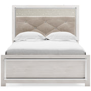 Altyra White LED Upholstered Panel Youth Bedroom Set - Gate FurnitureYouth Bedroom Set