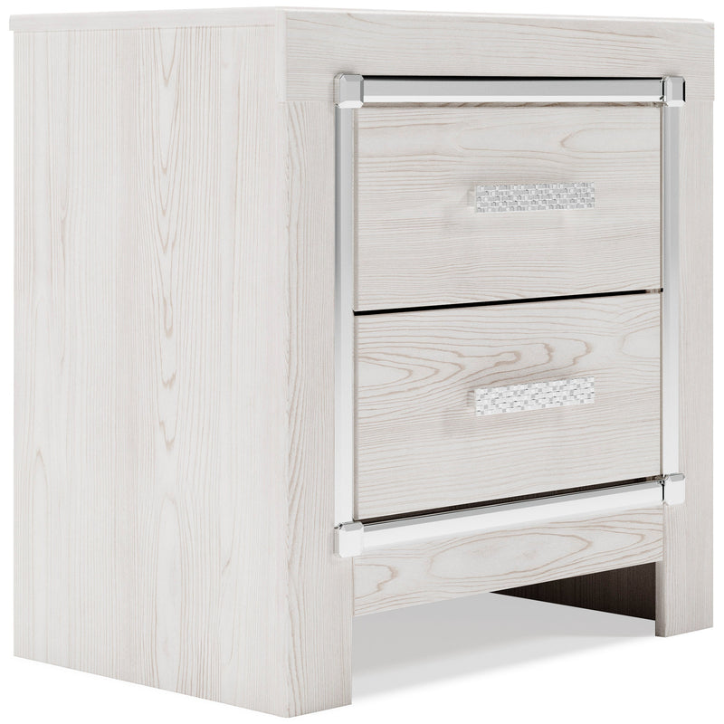 Altyra White LED Upholstered Panel Youth Bedroom Set - Gate FurnitureYouth Bedroom Set